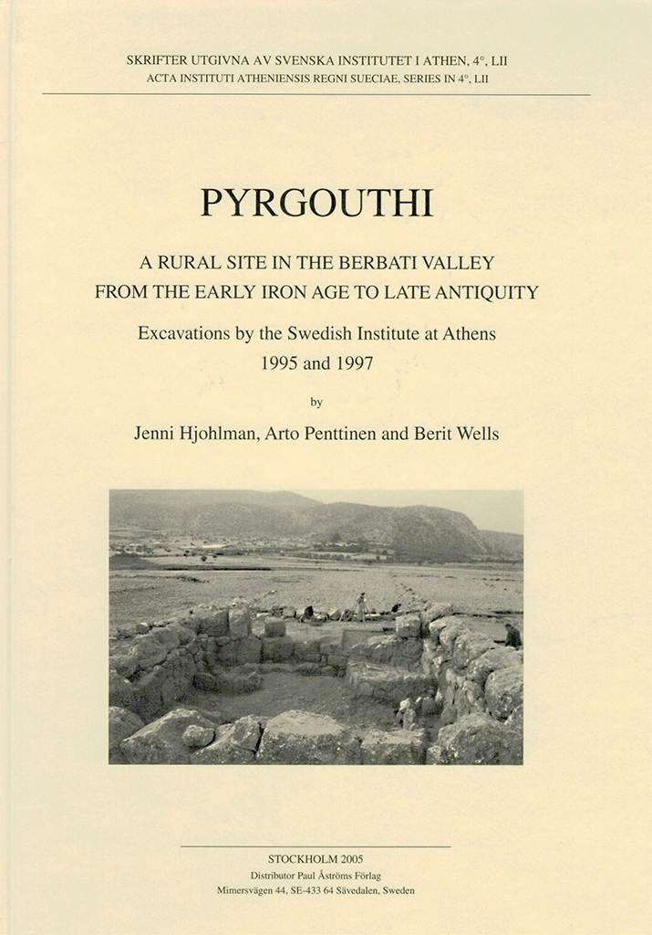 Front cover of Pyrgouthi. A rural site in the Berbati Valley