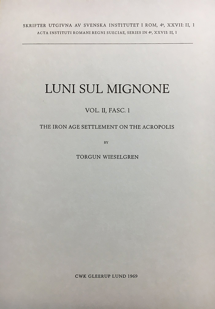 Front cover of Luni sul Mignone 2:1