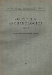 Opuscula Archaeologica 2